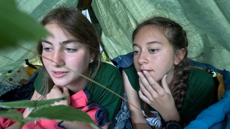 Christine and Eva were on their own for 72 hours in the Swedish wilderness. (Bild: Pfadfindergruppe Braunau am Inn – CaEx)