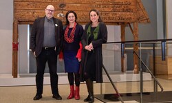 Von links: Museumsdirektor Matti Bunzl, Kulturstadträtin Veronica Kaup-Hasler, kaufmännische ...