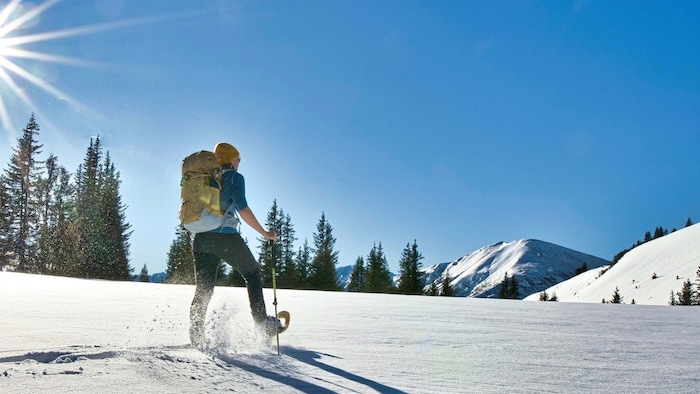 Malerischer kann Schneeschuhwandern nicht sein.