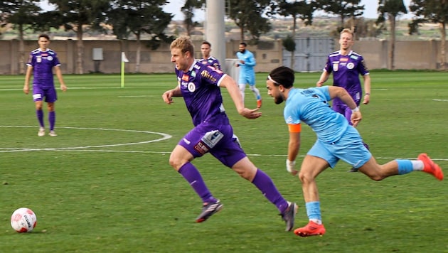 Martin Hinteregger in the Austria test match in Malta. (Bild: Claudio Trevisan)