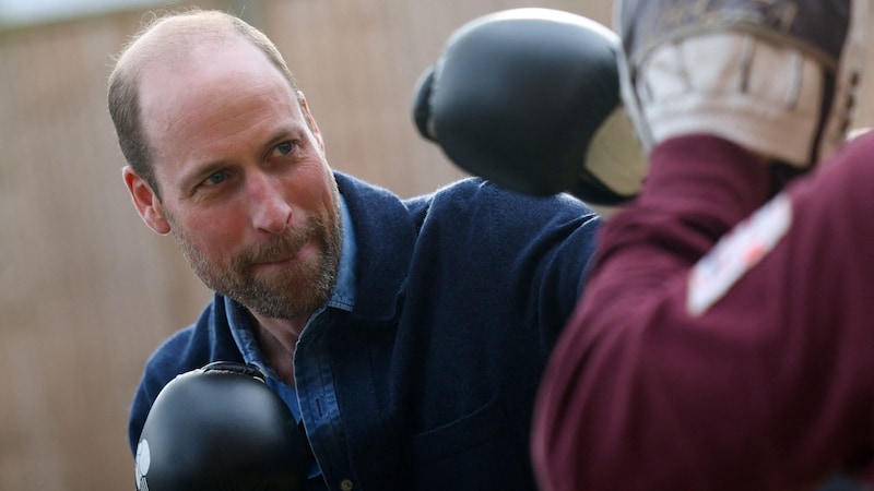 William really enjoyed boxing. (Bild: HANNAH MCKAY / AFP)