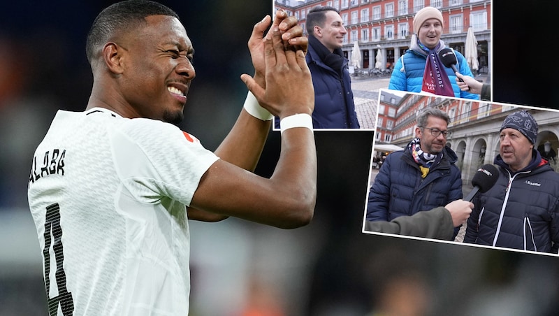 Die Salzburg-Fans freuen sich auf das Duell mit David Alaba und Co. (Bild: GEPA/krone.tv)