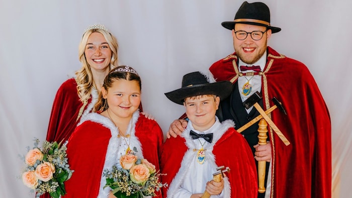 The Feistritz prince and princess couple.