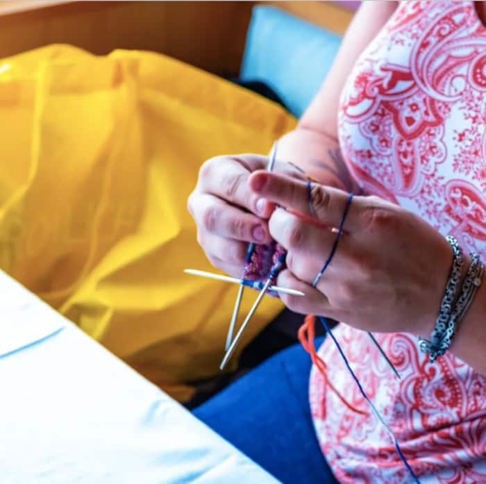Knitting, crocheting - handicrafts take center stage.