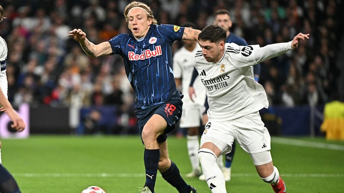 Bidstrup (li.) und Co. trafen schon in der Champions League vergangene Saison auf Real Madrid ...
