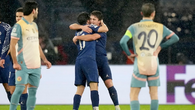 PSG turned a 2-0 defeat against Manchester City into a 4-2 victory (Bild: AP ( via APA) Austria Presse Agentur/ASSOCIATED PRESS)