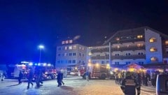 Das ganze Hotel musste evakuiert werden. (Bild: FF Tröpolach)