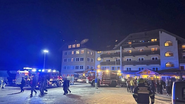 The entire hotel had to be evacuated. (Bild: FF Tröpolach)