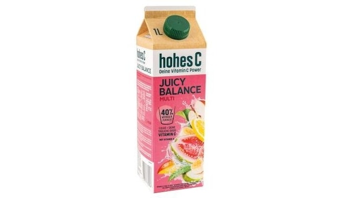 Teures Wasser statt Fruchtsaft: Hohes C Juicy Balance Multi besteht aus rund 44 Prozent Wasser.