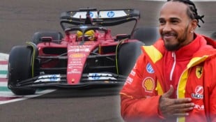 Nach 30 Runden verabschiedete sich Hamilton von den Tifosi. (Bild: Copyright 2025 The Associated Press. All rights reserved)