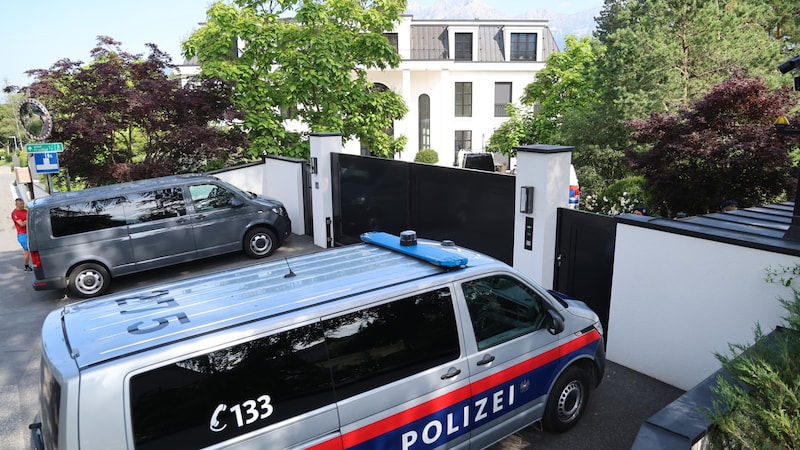 René Benko's villa in Innsbruck, where the handcuffs clicked for the record-breaking bankrupt. (Bild: Birbaumer)