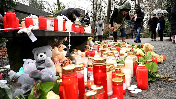 Trauer nach dem Messermord in Aschaffenburg