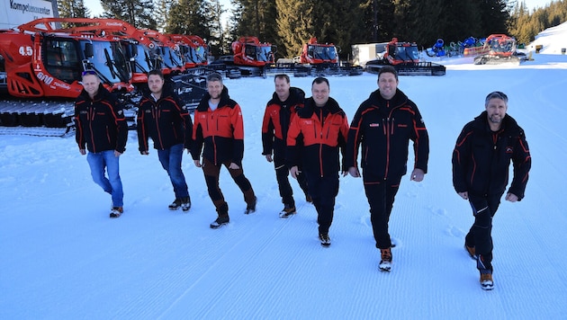 Patrik Burger, Michael Hetzenauer, Michael Hauser, Fritz Hirzinger, Gerhard and Bernhard Hühnersbichler and Markus Osl (from left) (Bild: Birbaumer Christof)