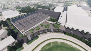 Für die neue Messehalle wird eine neue Zufahrtsstraße direkt neben der Trabrennbahn errichtet. ...