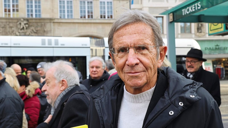 Jeweler Hans Schullin has also joined the protest. (Bild: Jauschowetz Christian/Christian Jauschowetz)