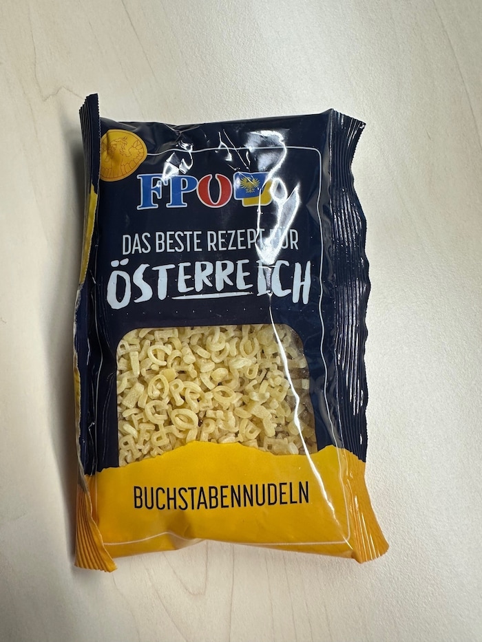 Letter noodles from the FPÖ