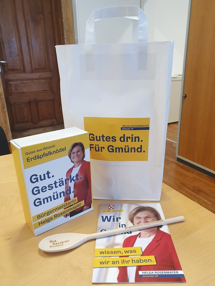 Election bags from the ÖVP Gmünd