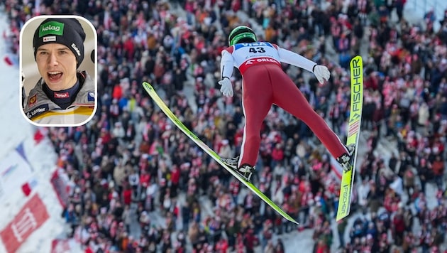 Maxi Ortner jumped to victory with the ÖSV team in Zakopane in front of thousands of ski jumping fans. (Bild: Gepa (2))