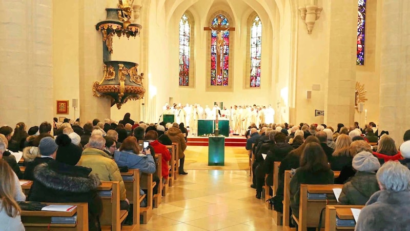 The church pews were full. (Bild: Reinhard Judt)