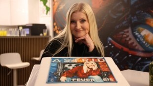 Kuchen mit Single-Cover-Aufdruck gab’s als Geschenk