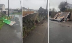 Bilder der Zerstörung in Cornwall