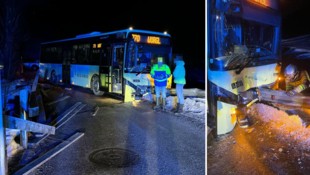 Am Linienbus entstand erheblicher Schaden.