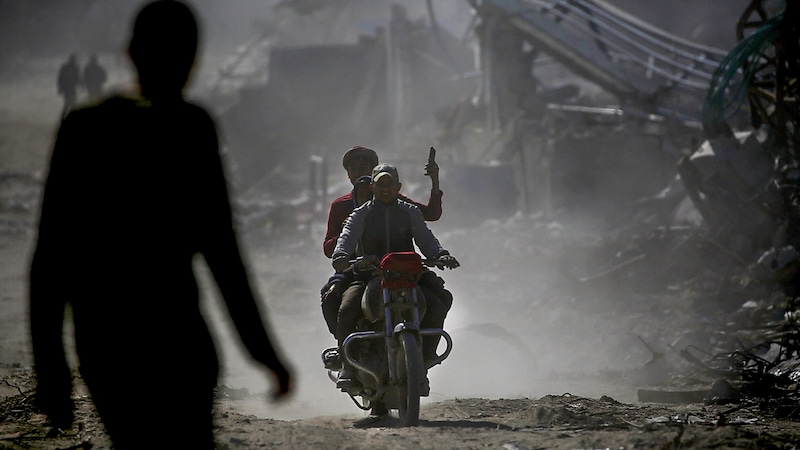 Residents of the Gaza Strip (Bild: AFP/Eyad BABA)