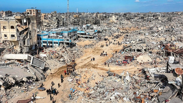 Gaza destroyed, but what good has it done? (Bild: AFP/Omar Al-Qattaa)