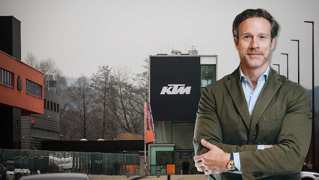 Der neue Chef von KTM: Gottfried Neumeister.  (Bild: Krone KREATIV/Daniel Scharinger, KTM/E. Tschann)