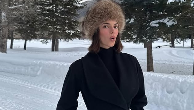 Kendall Jenner liebt im Winter Fake-Fur-Mode. (Bild: instagram.com/kendalljenner)