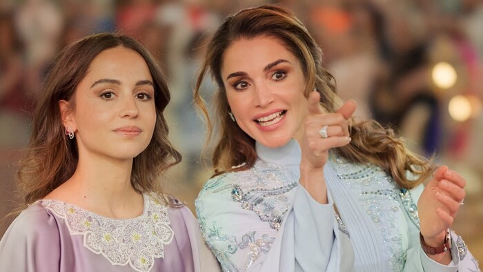 Princess Iman and Queen Rania