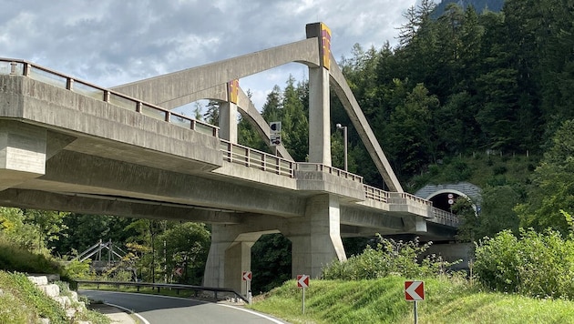 The bridge in front of the Achberg tunnel near Unken was renovated from fall 2023. (Bild: Land Salzburg/Melanie Hutter)