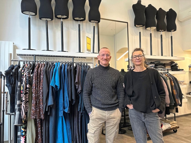 Petra Pöllabauer and Michael Wallisch are moving their Taiga store to Jungferngasse. (Bild: Christoph Hartner)