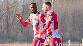 Sadik Fofana, Petar Filipovic (v.l.) und der GAK testen am Samstag in Graz zweimal. (Bild: Pail Sepp)