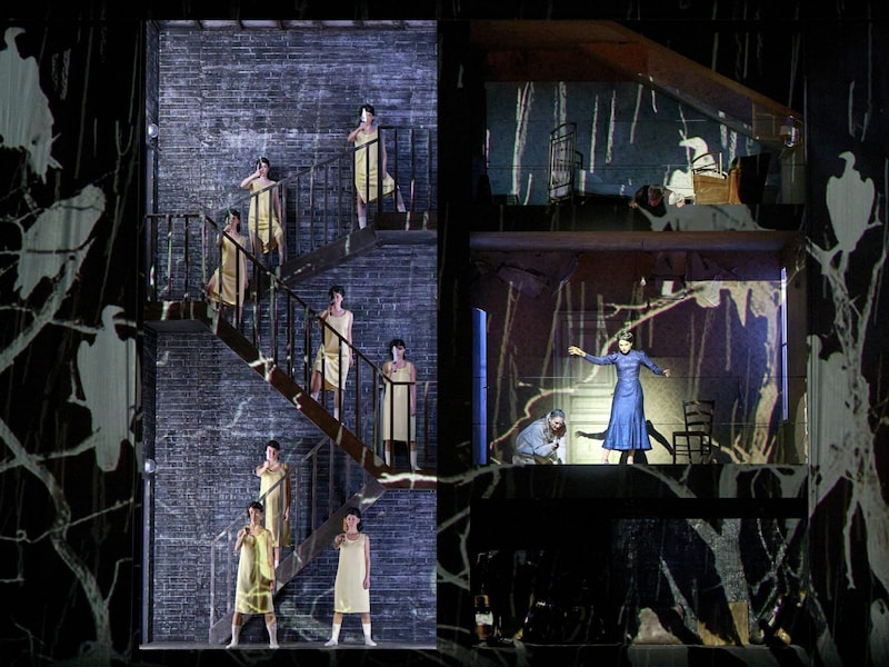 Scene from the new "Magic Flute". (Bild: (c) Wiener Staatsoper, Michael Poehn)