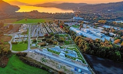 Der Klagenfurter Lakeside Park liegt liegt idyllisch nahe Wörthersee und Natura-2000-Gebiet.