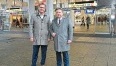 Zwei Floridsdorfer unter sich: Bezirksvorsteher Georg Papai mit Bürgermeister Michael Ludwig (beide SPÖ) . (Bild: BV21)