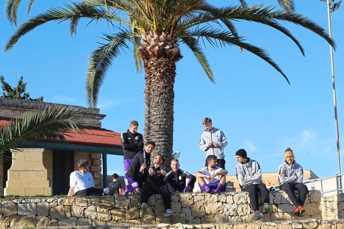 Despite the tough sessions, Austria's boys had fun in Malta.