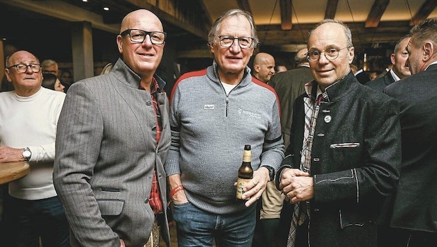 Walter Kuss, Franz Klammer, Hannes Mösslacher. (Bild: Wenzel Markus/Markus Wenzel)