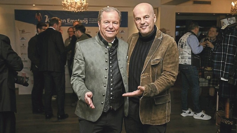 Johannes Mitterer mit Martin Ramusch im Kitzhof. (Bild: Wenzel Markus/Markus Wenzel)