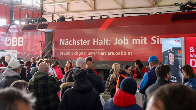 There was lively interest in the crisis-proof jobs at the career day. (Bild: Tröster Andreas)