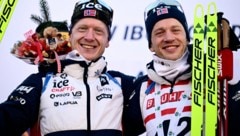 Tarjei Boe (rechts) und Bruder Johannes Thingnes Boe (Bild: AFP or licensors)