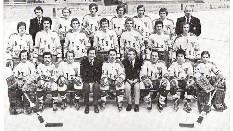 The players of the 1974/75 Austrian champions ATSE Longlife Graz. (Bild: ATSE Graz)