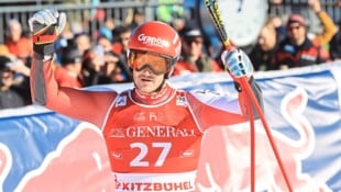 Stefan Eichberger jubelte über sein bestes Super-G-Ergebnis. (Bild: Birbaumer Christof)