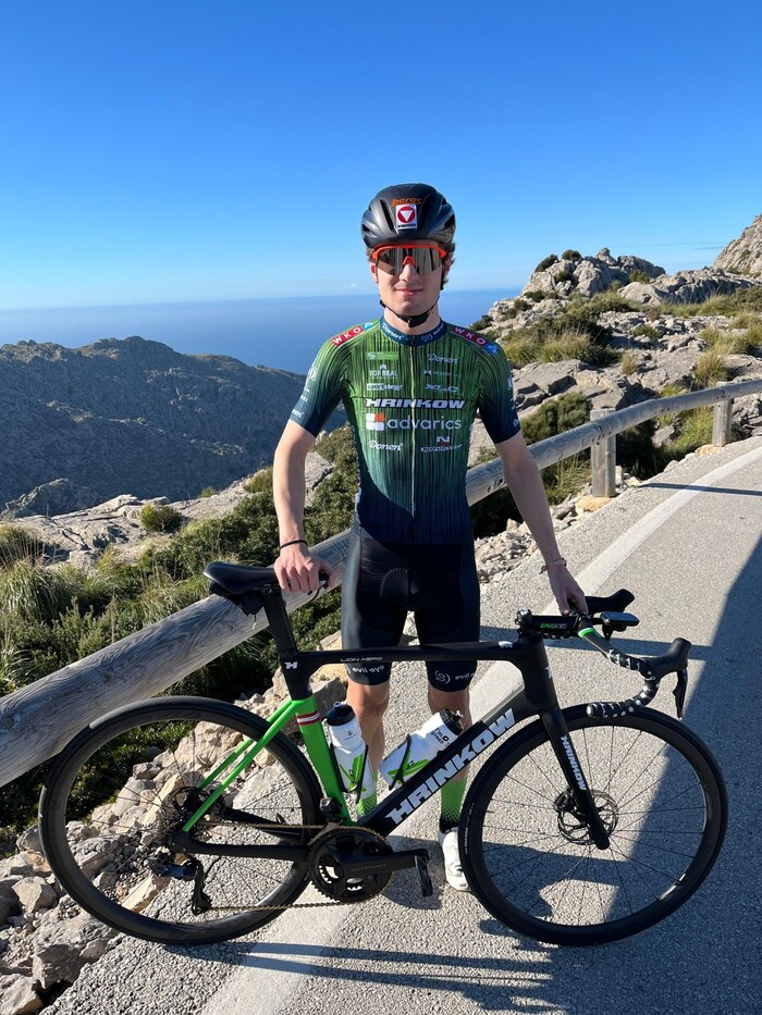Dominik Hödlmoser training on Mallorca.