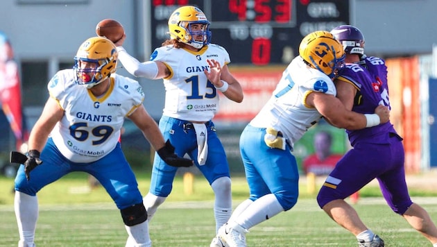 The Vienna Vikings await the Graz Giants in their first home game of the season. (Bild: GEPA/GEPA pictures)