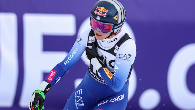 Sofia Goggia dislocated her shoulder in Garmisch. (Bild: GEPA pictures)