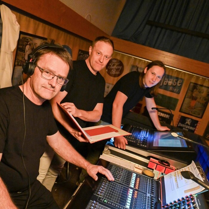 The technical team - Jurij Opetnik, Timo Truschner and Thomas Tomitz.