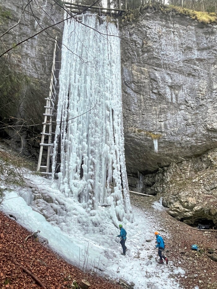 Beeindruckend: der Eis-Turm namens „Alice“ 