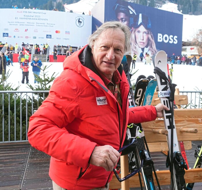 Ebenfalls umjubelt: Skilegende Franz Klammer